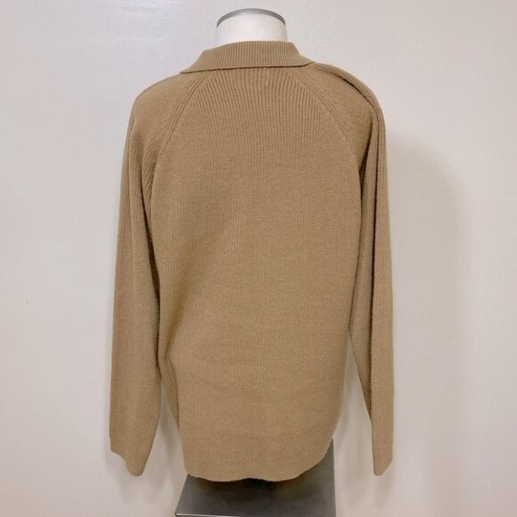Vintage Traditions long Sleeve Tan Sweater M - Picture 6 of 8